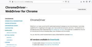 Chromedriver поддерживается разработчиками проекта chromium